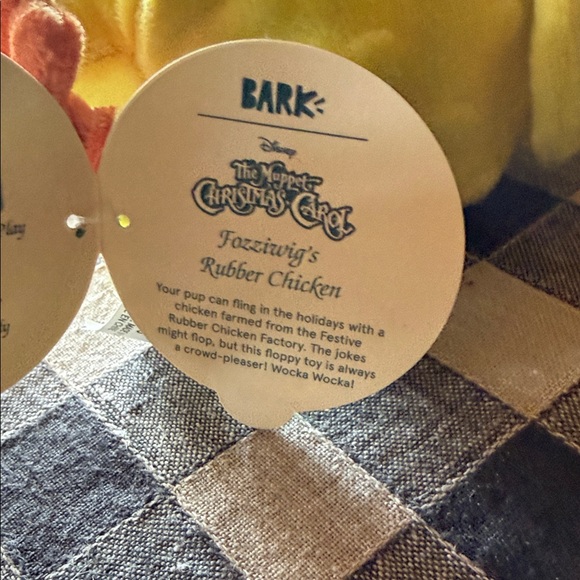 Sunny Yellow Chicken Plush Dog Toy - Picture 3 of 3